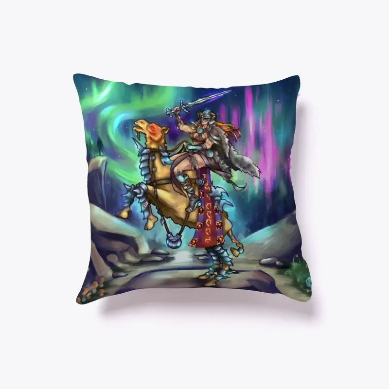 Dovah Queen On Camel - Pillow