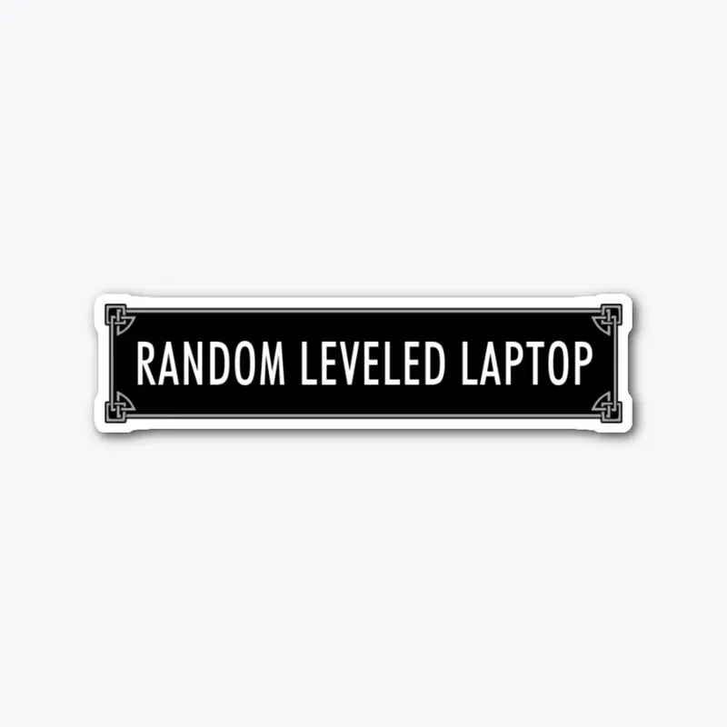 Random Leveled Laptop - Sticker