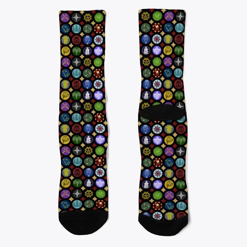 CCC Solid Pattern - Crew Socks